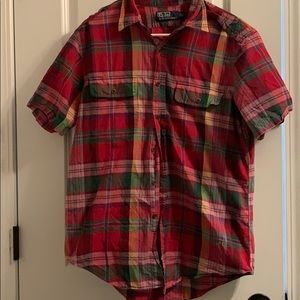Men’s short sleeve polo shirt size large